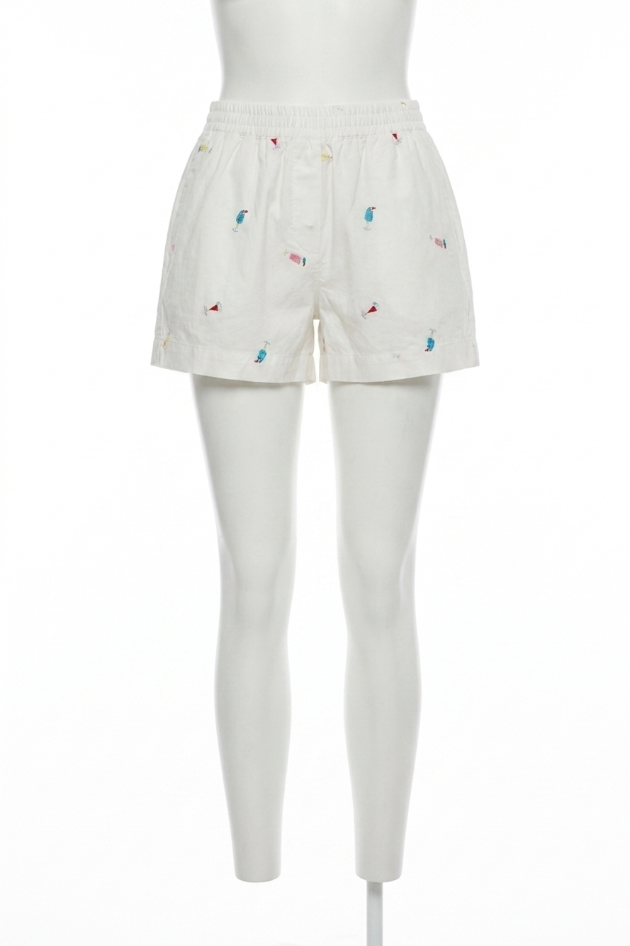 NEW EN SAISON nellie short in white pink multi